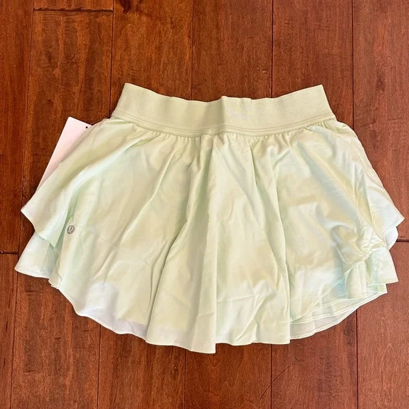 Lululemon Green Court Rival Hi Rise Skirt Sz 6 - Picture 8 of 16